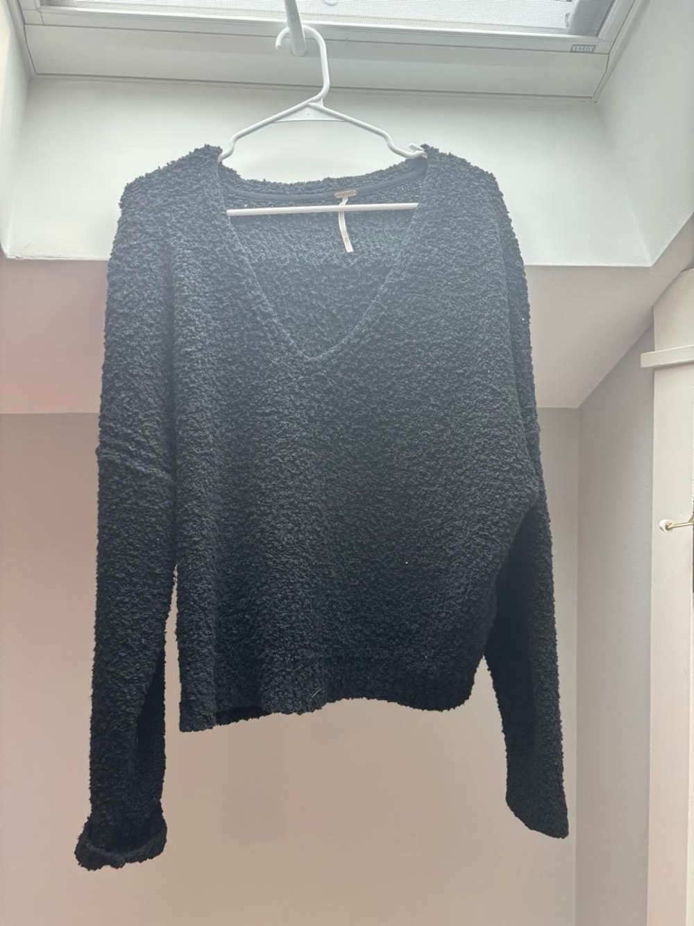 Free People Black Knit Sweater
